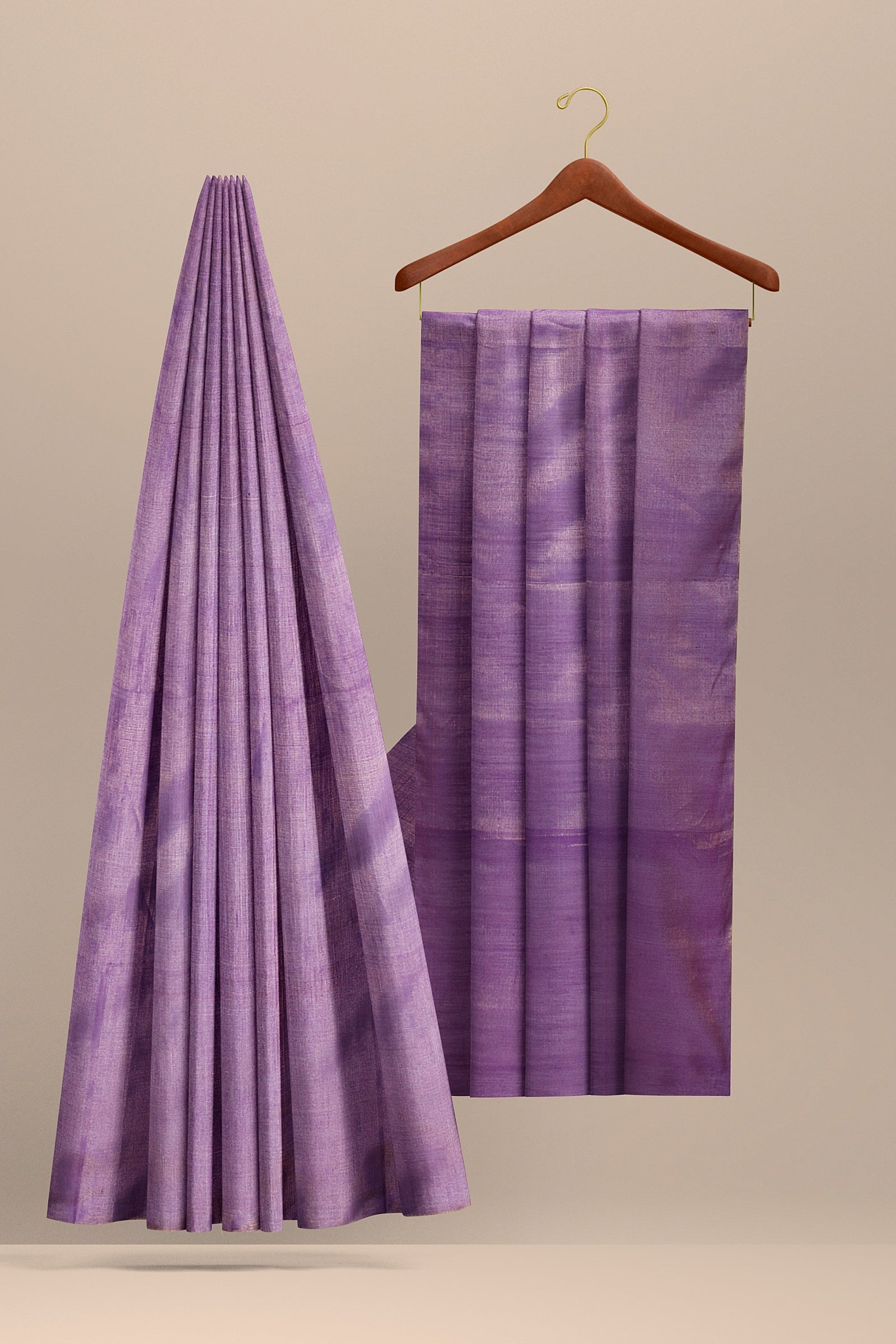Handwoven Purple Sausar Tissue Silk Saree SKU - BS10020 - Bhartiya Shilp
